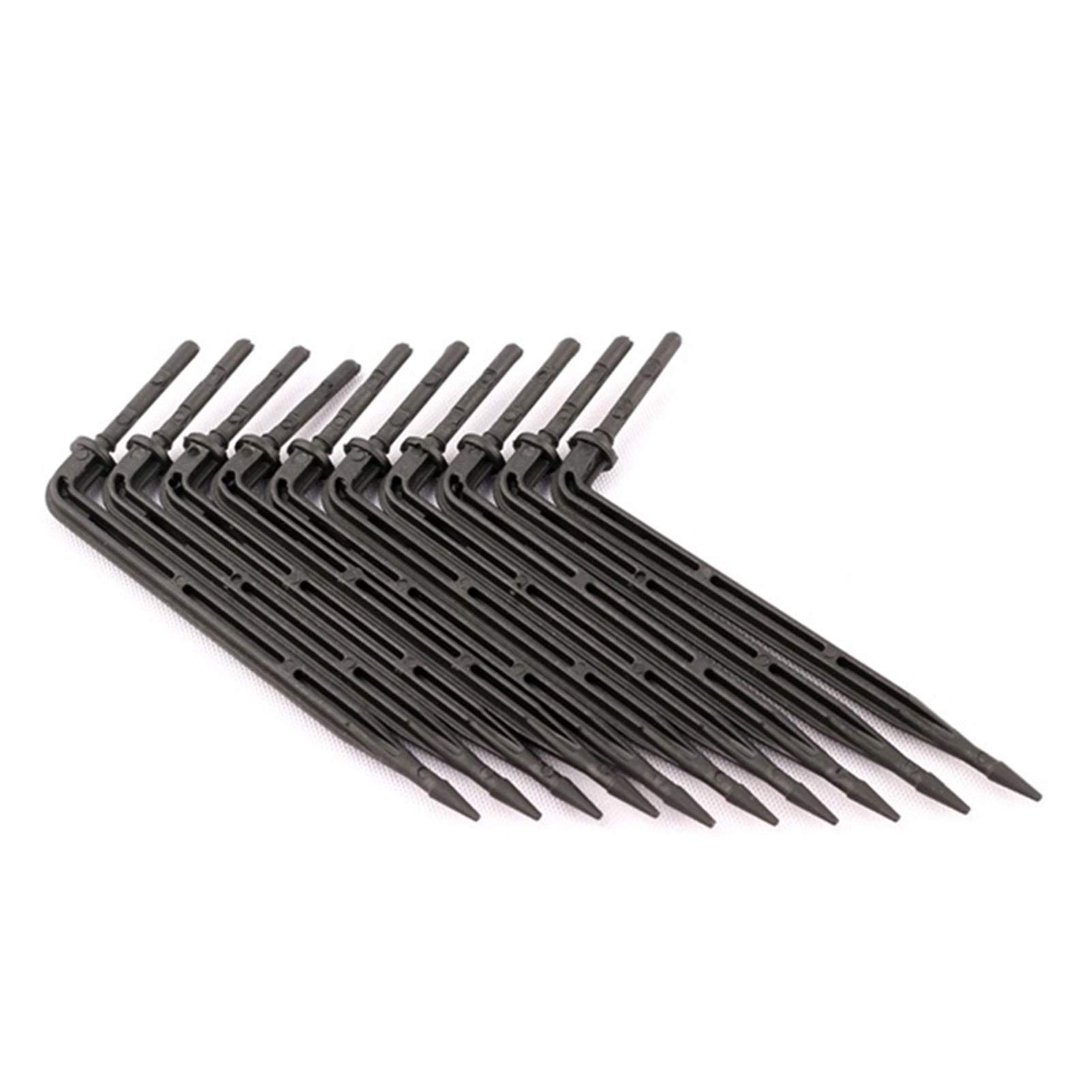 Strumenti for l'irrigazione da giardinaggio 3/5mm Raccordo for tubo flessibile 300 Gomito Irrigazione a goccia Trasmettitore a freccia for irrigazione di piante da giardino Irrigazione a goccia Testa