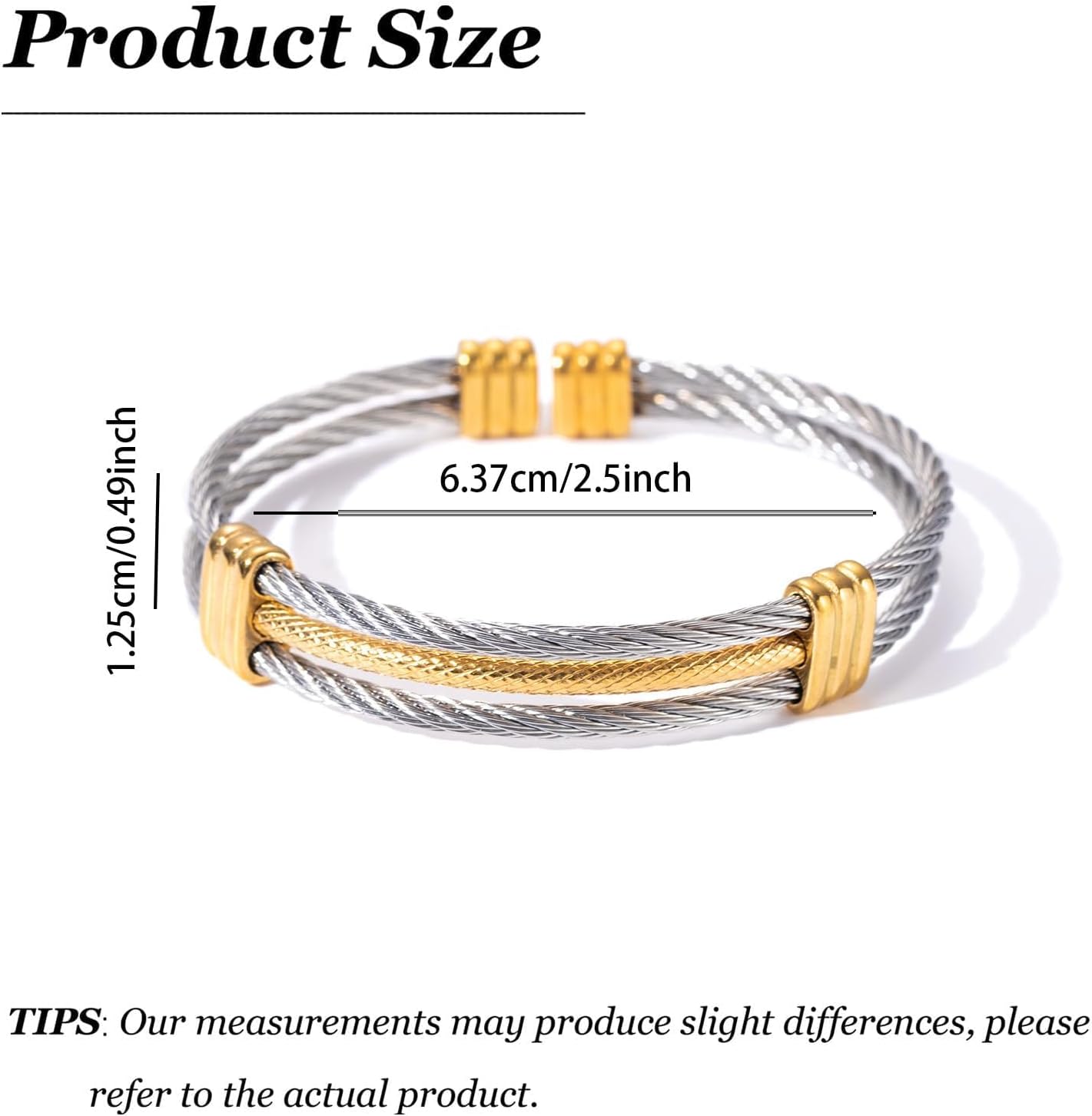 To My Man Bracelet Stainless Steel Twisted Cable Adjustable Cuff Bangle Bracelet Birthday Inspirational Gifts for Husband Boyfriend - Image 6