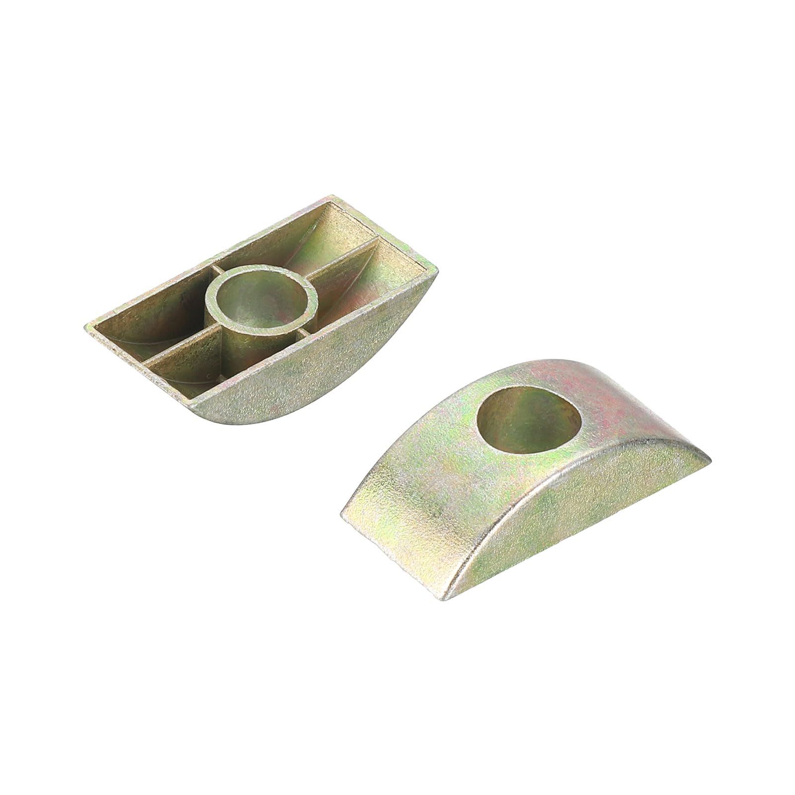 Sourcingmap 8mm Hole Dia Furniture Connector Half Moon Nuts Spacer Washer Bronze Tone 50PCS - Image 4