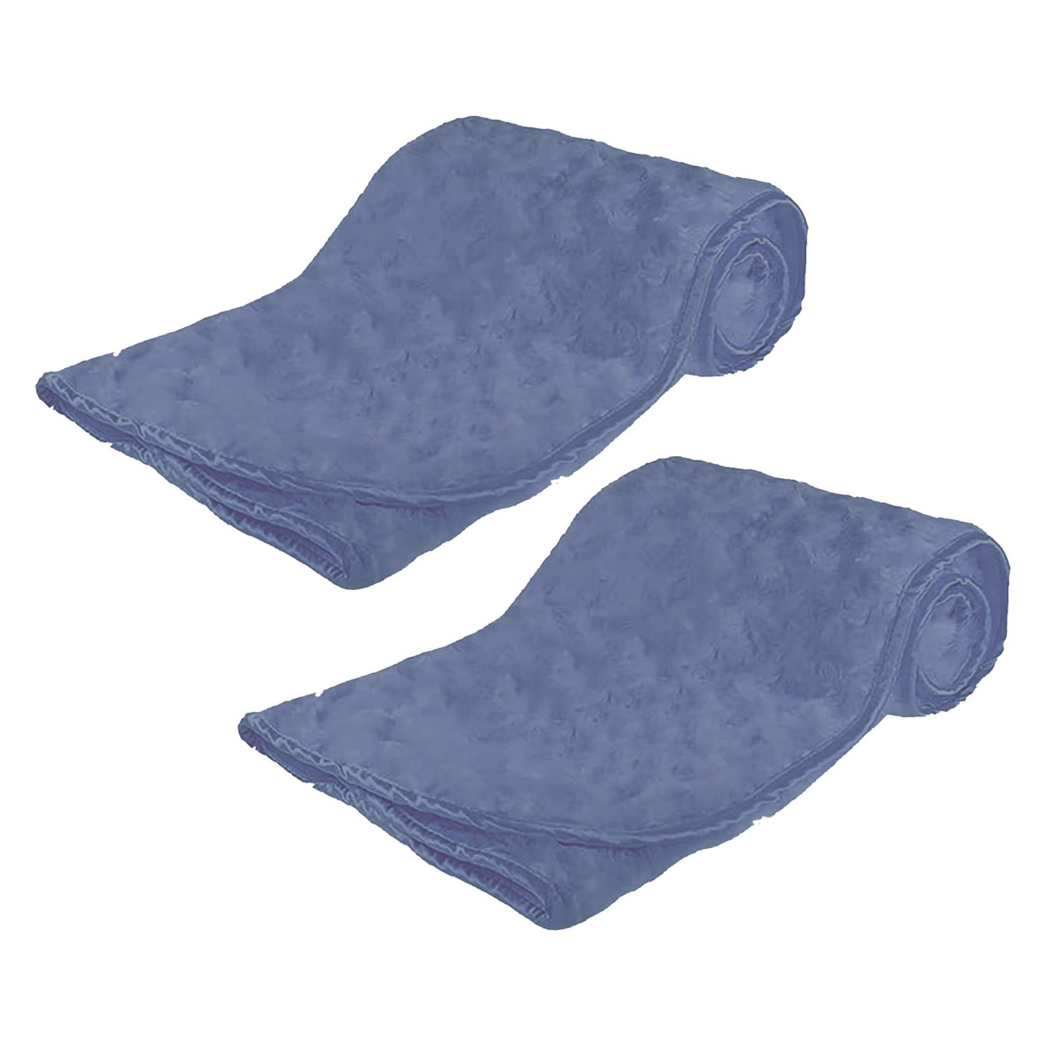 Gift Hub Baby Blanket for Newborn | 2 Pack Fluffy Throw Polyester Blanket | Soft, Cozy & Lightweight | Ideal for Pram, Nursery, Baby Car Seat, Snuggles & Travel | Dark Blue