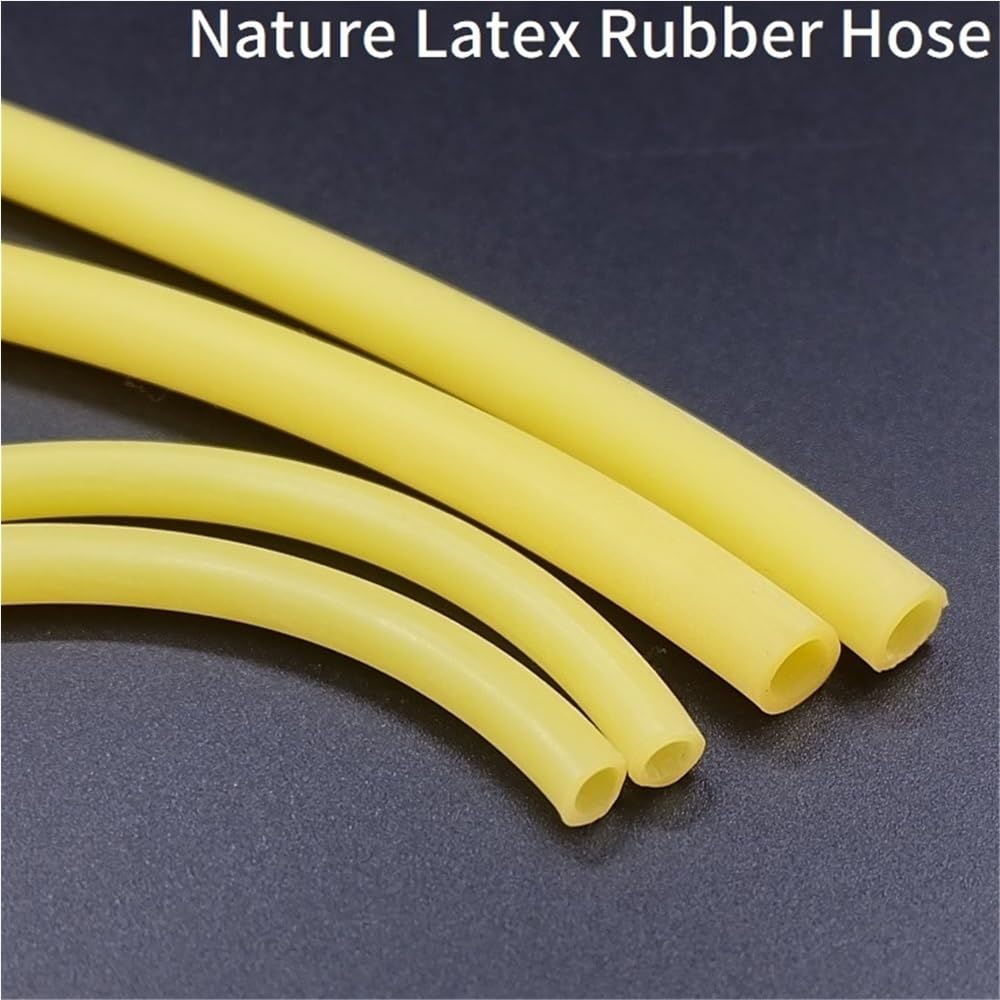 Tubo de goma hueco 5M, 300cm, 1M - Tubo de experimento de laboratorio amarillo flexible for uso eléctrico y de plomería(5metersx15mmx20mm)