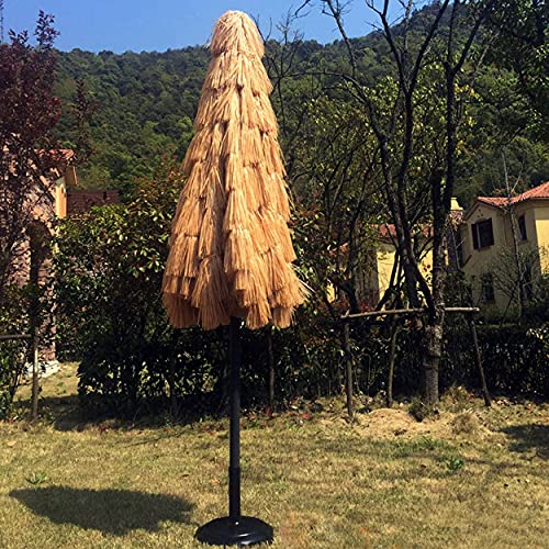 Parasol 8.8ft / 2.7M Opvouwbare tuinparasols Buiten Groot strandterras Parasols in Hawaiiaanse stijl Zonnescherm… - Afbeelding 3