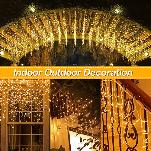 Catena luminosa per esterni, con pioggia di