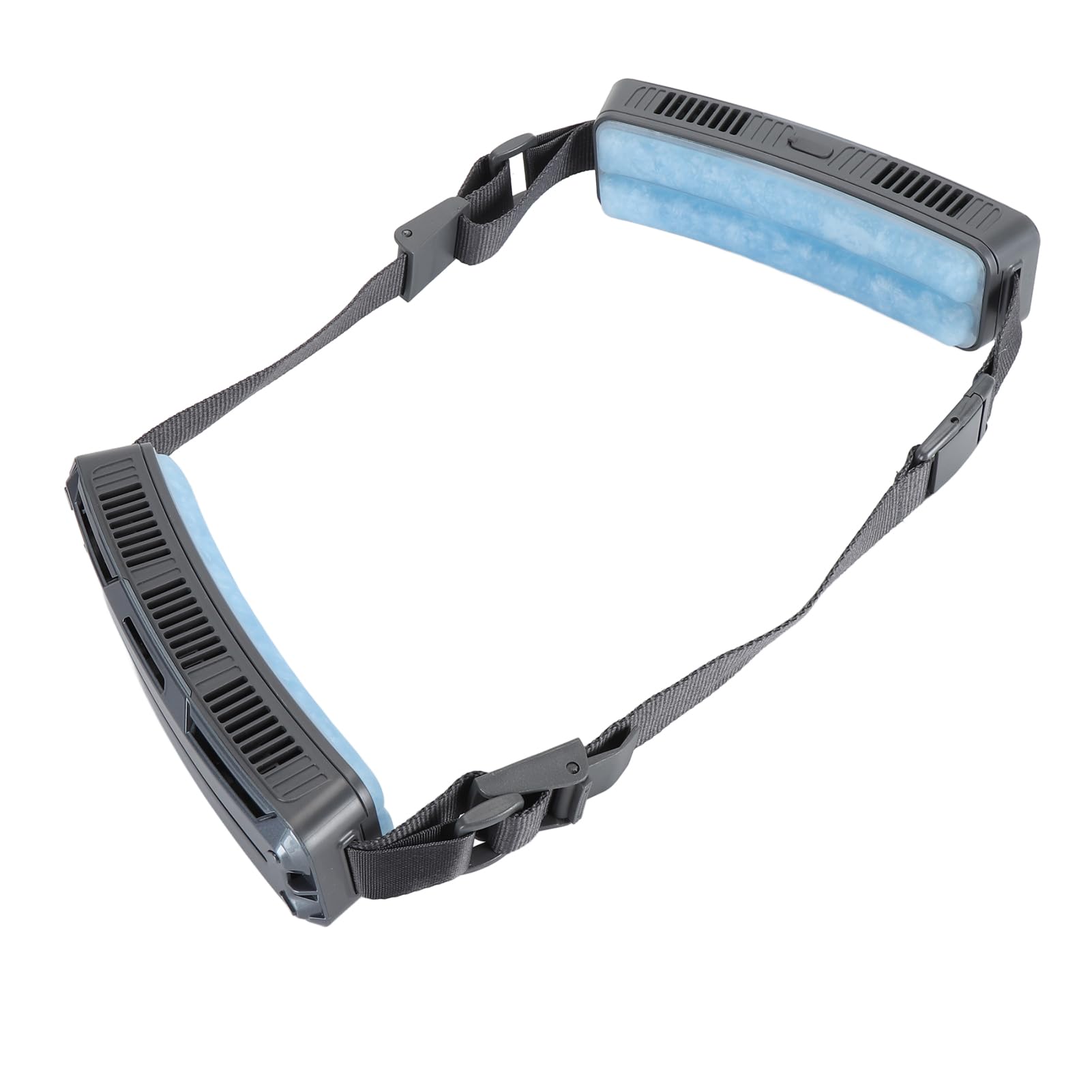 Ventilador de Cintura Portátil Enfriamiento Eficiente para Actividades Al Aire Libre con Ventilaciones de Gran Angular y 3 Velocidades de Aire Ideal para el Trabajo de Verano (Gris oscuro)