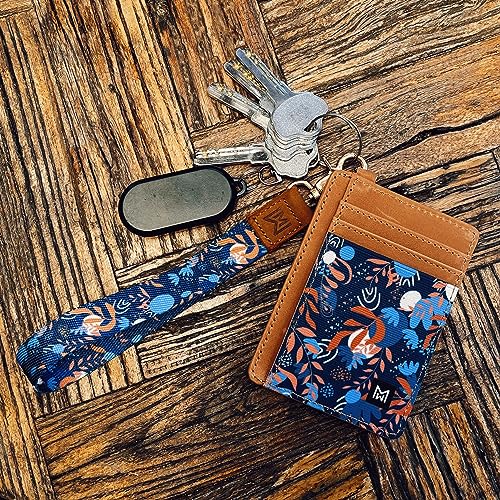 Image of Credit Card Holder Wallet for Women Slim Minimalist Wallet RFID Blocking Leather Wallets Elastic Front Pocket Wallet for Women, Morishima, 4.5 x 3.2 x 0.3 inches, Minimalist