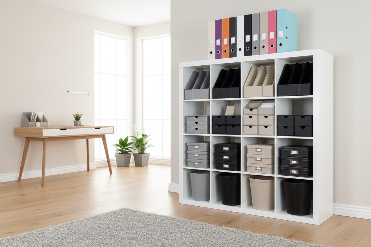 Osco BPUWB29 Luxus Faux Leder, Büromaterial-Bürobedarf, braun
