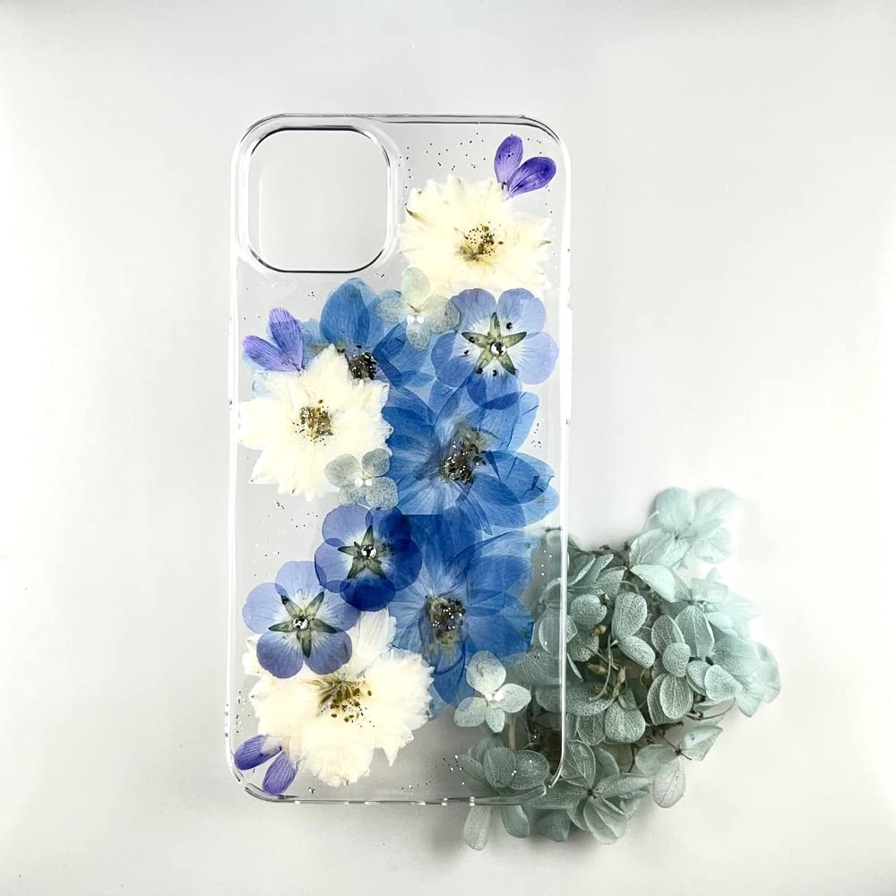 Amazon.co.jp: ハンドメイドの押し花ケース No.695 UVレジン デルフィ 