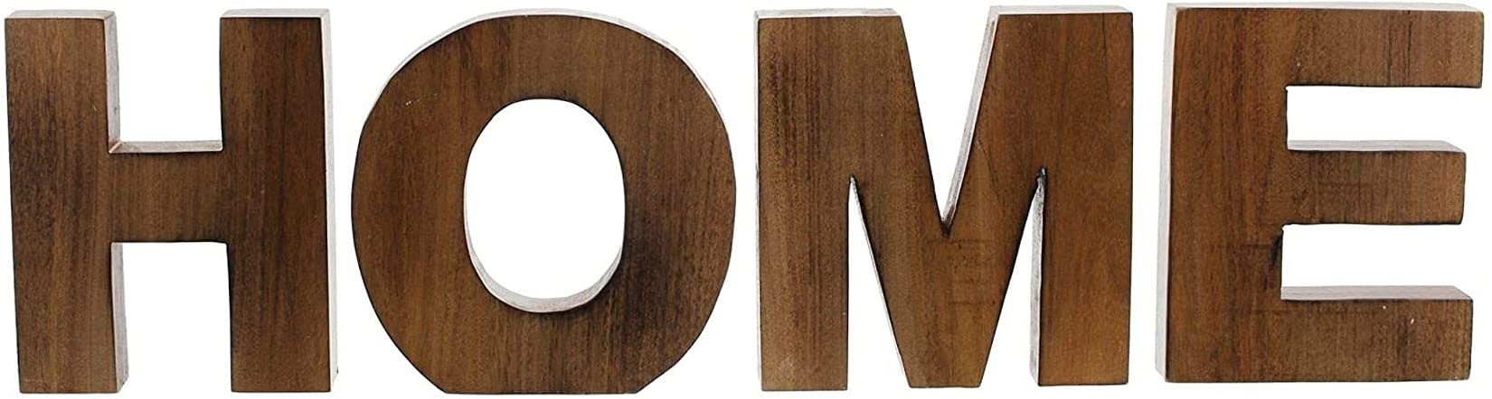 Lettera Decorativa In Vetro E Legno Collettiva Home, Altezza 17.8 Cm, Idea Regalo Per Ragazze E Adolescenti (E)