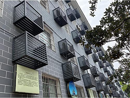 Versteckter Klimaanlagenständer Für Den Außenbereich, Lamellen-Sichtschutz, Raumteiler Aus Aluminiumlegierung, Mülleimergehäuse, Schutzgitter Für Klimaanlagen Und Wärmepumpen, Blumenständer – Bild 10