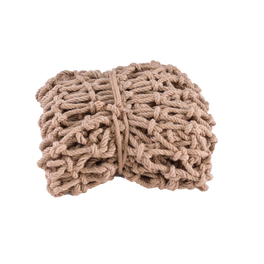 Rete di sicurezza per animali domestici e bambini, in iuta di cotone naturale, da appendere, per uccelli, robusta gabbia per animali, ideale per gabbie per uccelli e aree gioco