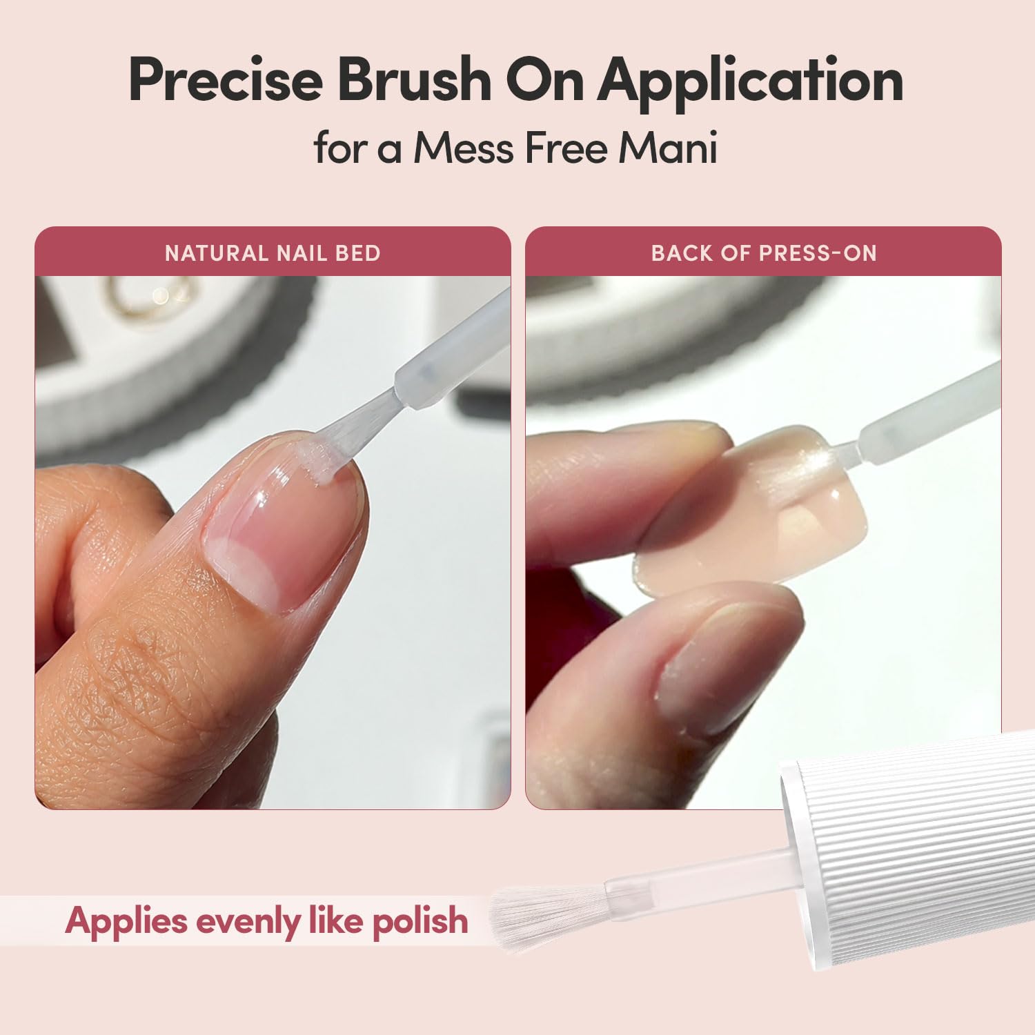 Glamnetic Brush On Nail Glue - Long Lasting -3 Glamnetic Brush On Nail Glue - Long Lasting -3