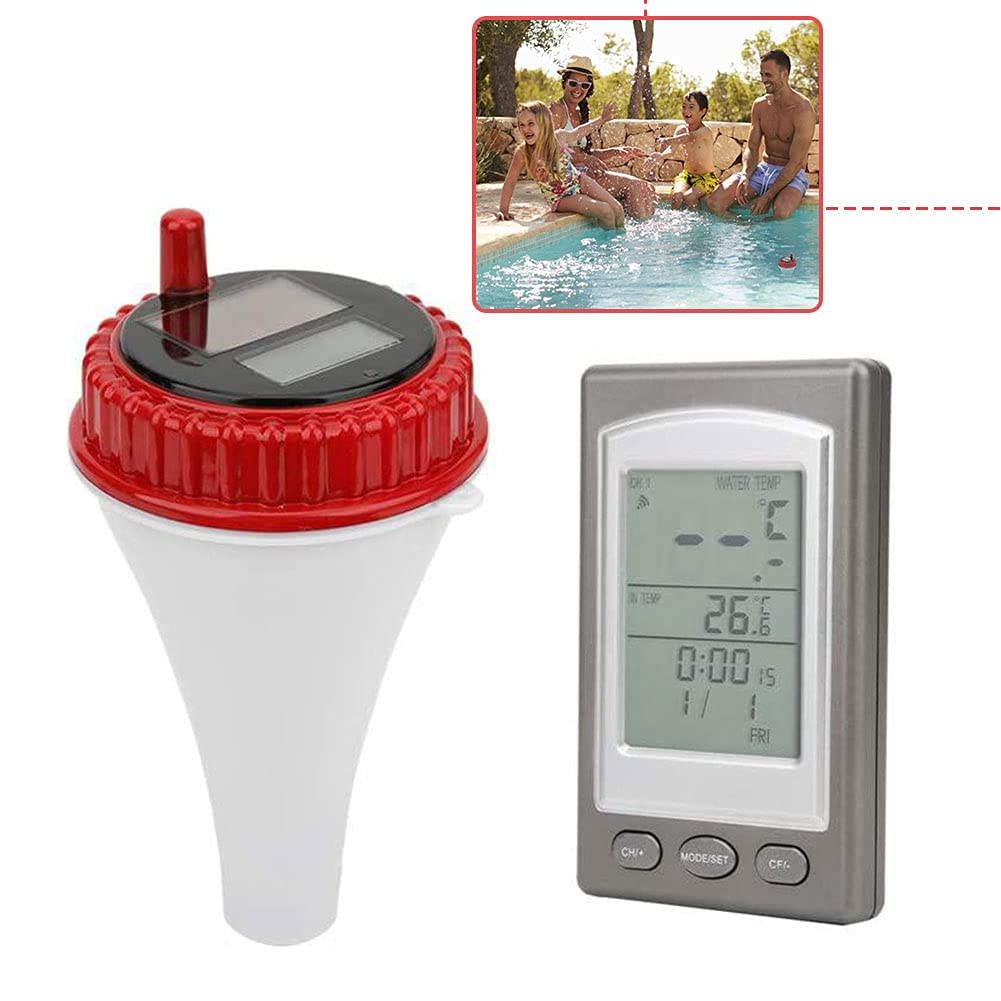 Thermomètre Flottant Sans Fil WiFi Solaire pour Piscine avec Hygromètre Numérique à Distance pour Eau