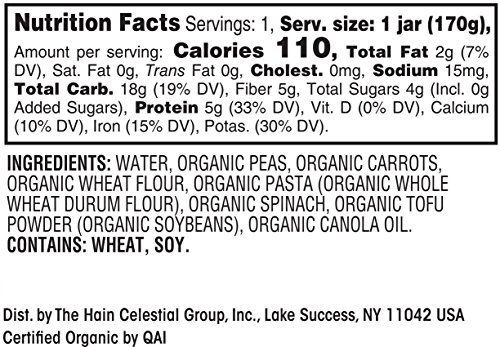Earth's Best Organic Stage 3 Baby Food, Spring Vegetables And Pasta, 6 Oz. Jar #TOP1