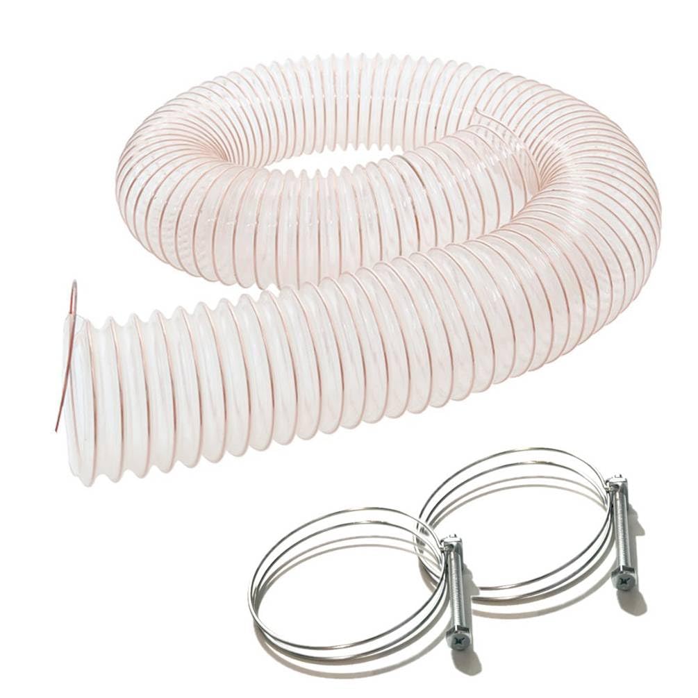 diamwood – 5 M de manguera flexible de aspiración PU acero cobre, D. 100 mm + 2 abrazaderas de manguera – dw-257258000 – diamwood
