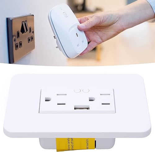 Miniatura 9 de Enchufe eléctrico controlado por voz de KS 604S Smart USB Wall Outlets para el hogar