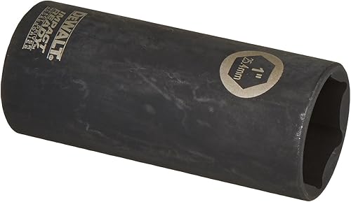 DEWALT DW22942 Juego de llaves de impacto de 1 pulgada, listas para impacto, para accionamiento de 1/2 pulgada, Negro