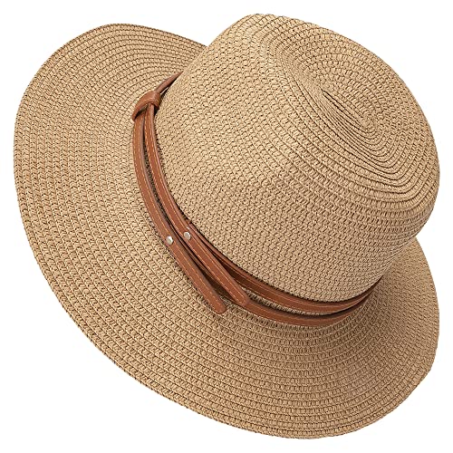 Chapeau De Paille Chapeaux De Soleil Pour Femmes Pliables, Chapeau De Soleil à Large Bord UPF 50+ Pour Femmes, Chapeaux D'été Pour La Randonnée, La Pêche, Les Voyages Et La Plage Avec