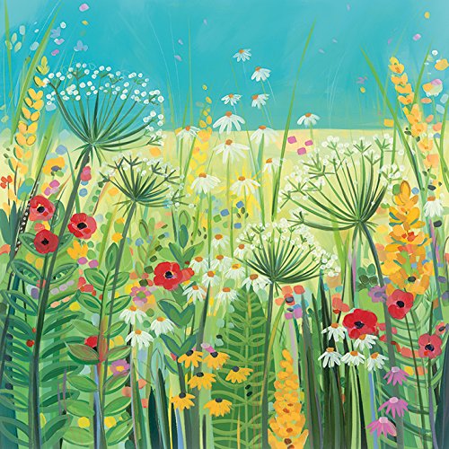 Janet Bell AFWDC95616 "Summer Fields" Canvas Print, Cotton, Multi-Colour, 3.20 x 40.00 x 40.00 cm