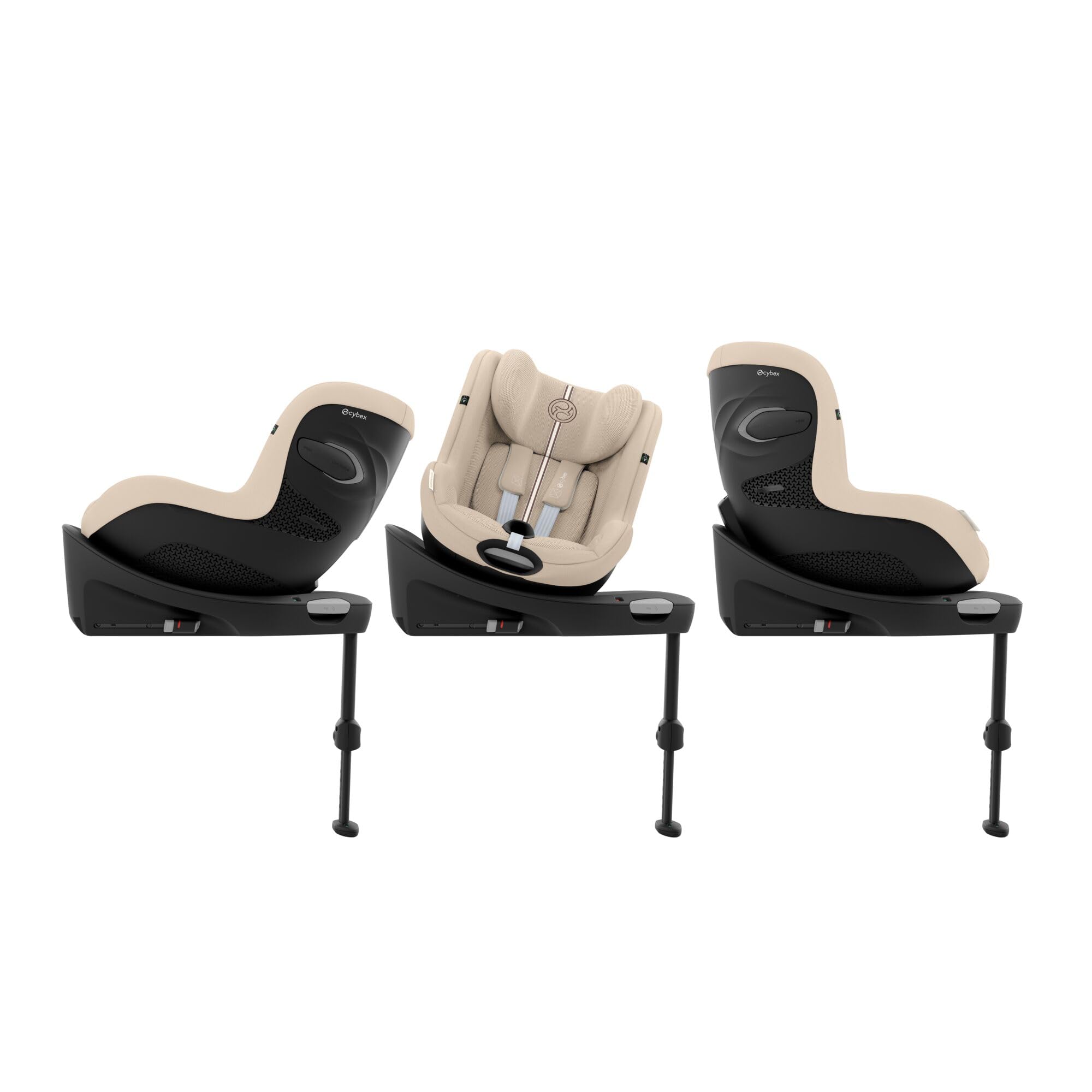 CYBEX Gold Silla de Coche Sirona G3 Plus Sin Base, De 3 Meses a 4 Años Aprox. (Desde el Nacimiento con Adaptador), Máx. 19 kg, 61-105 cm (Desde 40 cm con Adaptador Recién Nacidos), Almond Beige