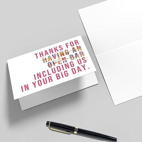 Miniatura 2 de Qiliji Divertida tarjeta de boda para amigos, tarjeta de compromiso humorística para pareja, felicitaciones por tus tarjetas de gran día, regalo de