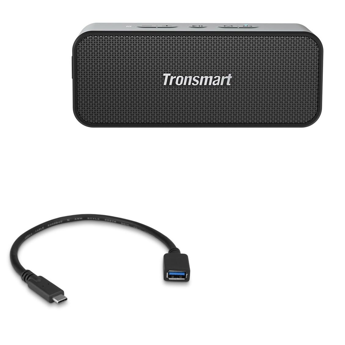 BoxWave Cable Compatible with Tronsmart T2 Plus Upgraded Portable Outdoor Speaker - USB Expansion Adapter, Add USB Connected Hardware to Your Phone