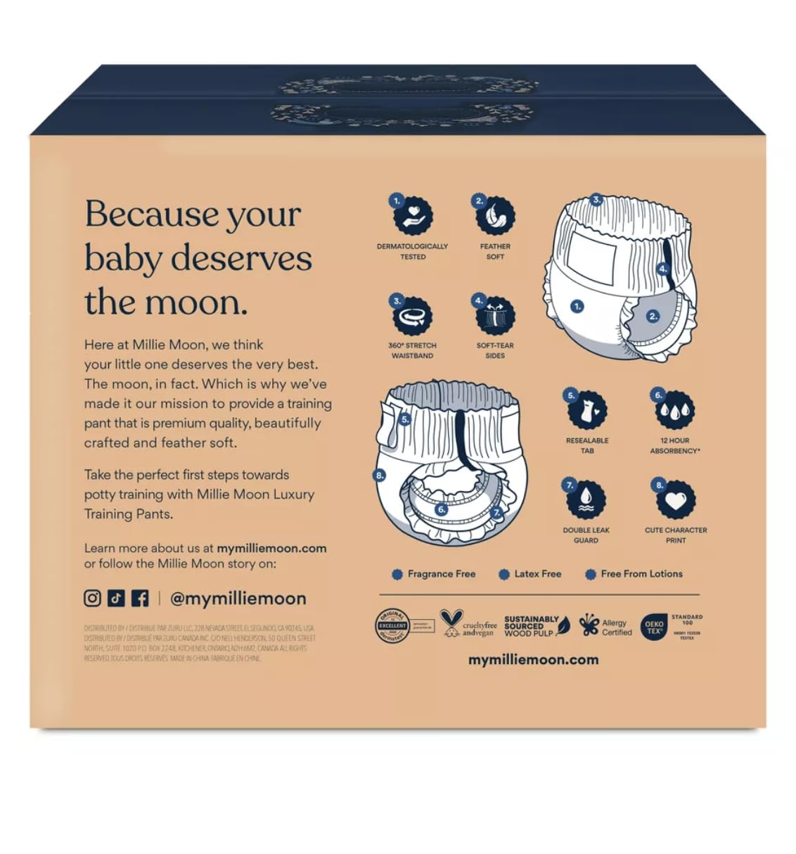 Millie Moon Disposable Training Pants- 3T-4T - (66ct)