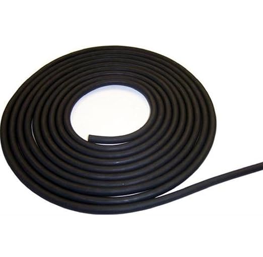 USA Premium Store 3 FEET 1/8 ID x1/16 w x 1/4 OD Surgical Latex Rubber Tubing Black