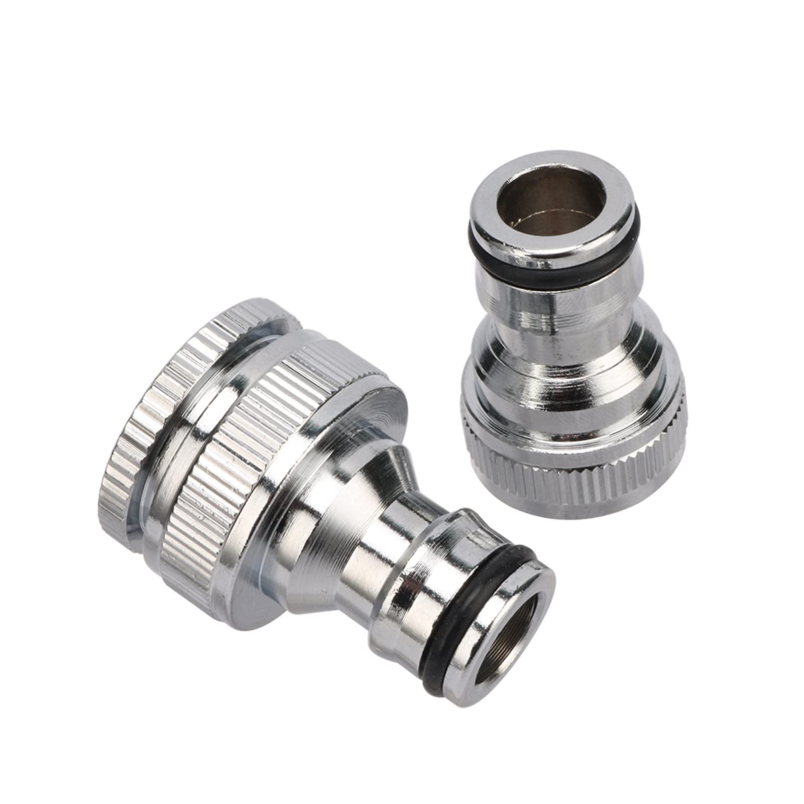 Garden Plumbing Garden Irrigation 1/2" 3/4" Internal Thread Nipple Connector Water Pipe Fittings 1 Piece of Steel Quick Joint Pipe Fittings (Color : 1I2)