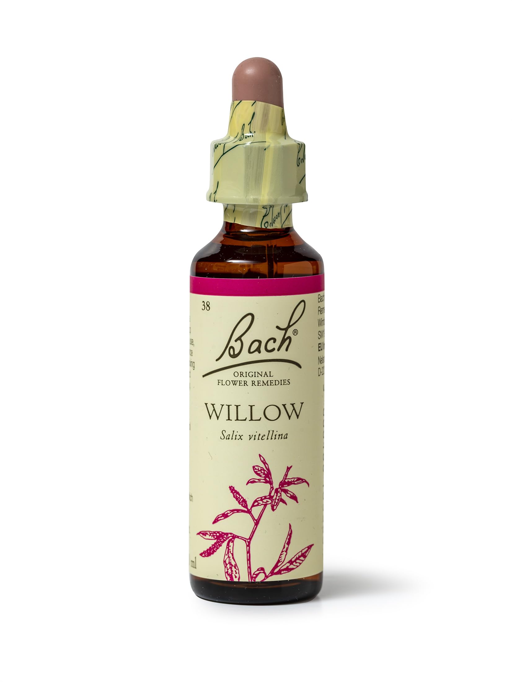 Bach Original Flower Remedies (Willow) Find Joy & Hope, Forgive & Forget, Emotional Wellness, Natural Flower Essence, 20ml