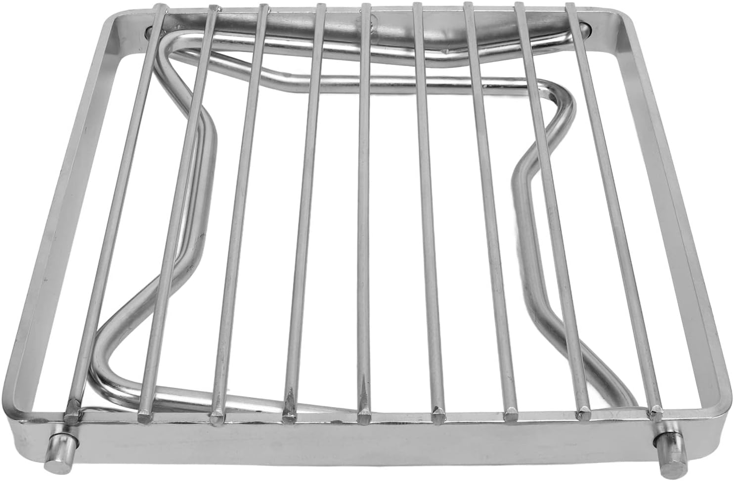 Folding Campfire Grill, Stainless Steel Collapsible Camping Stove Grate Rack, Portable Barbecue Net for Outdoor Cooking, Picnic Camping Backpacking with Storage Bag, Lightweight Co