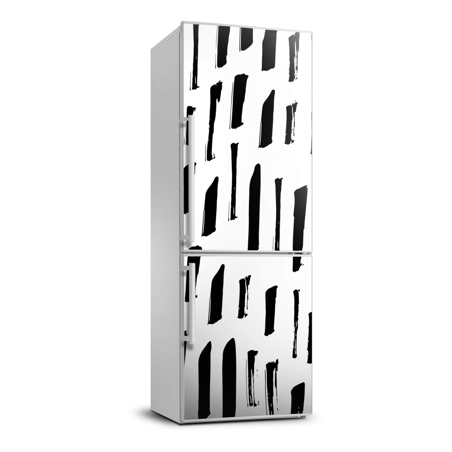 Autocollant frigo Tulup pour masquer les rayures et rénover un frigo usé au motif tache