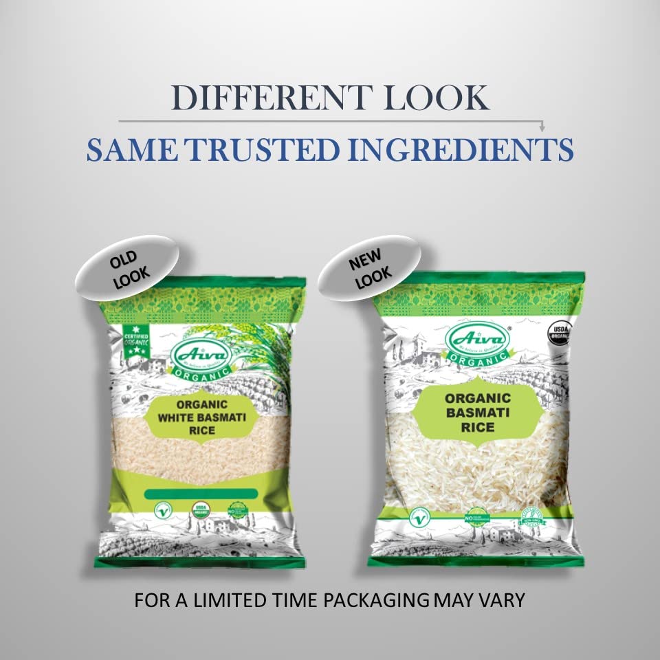 Miniatura 5 de Arroz Basmati orgánico Aiva 4 lb