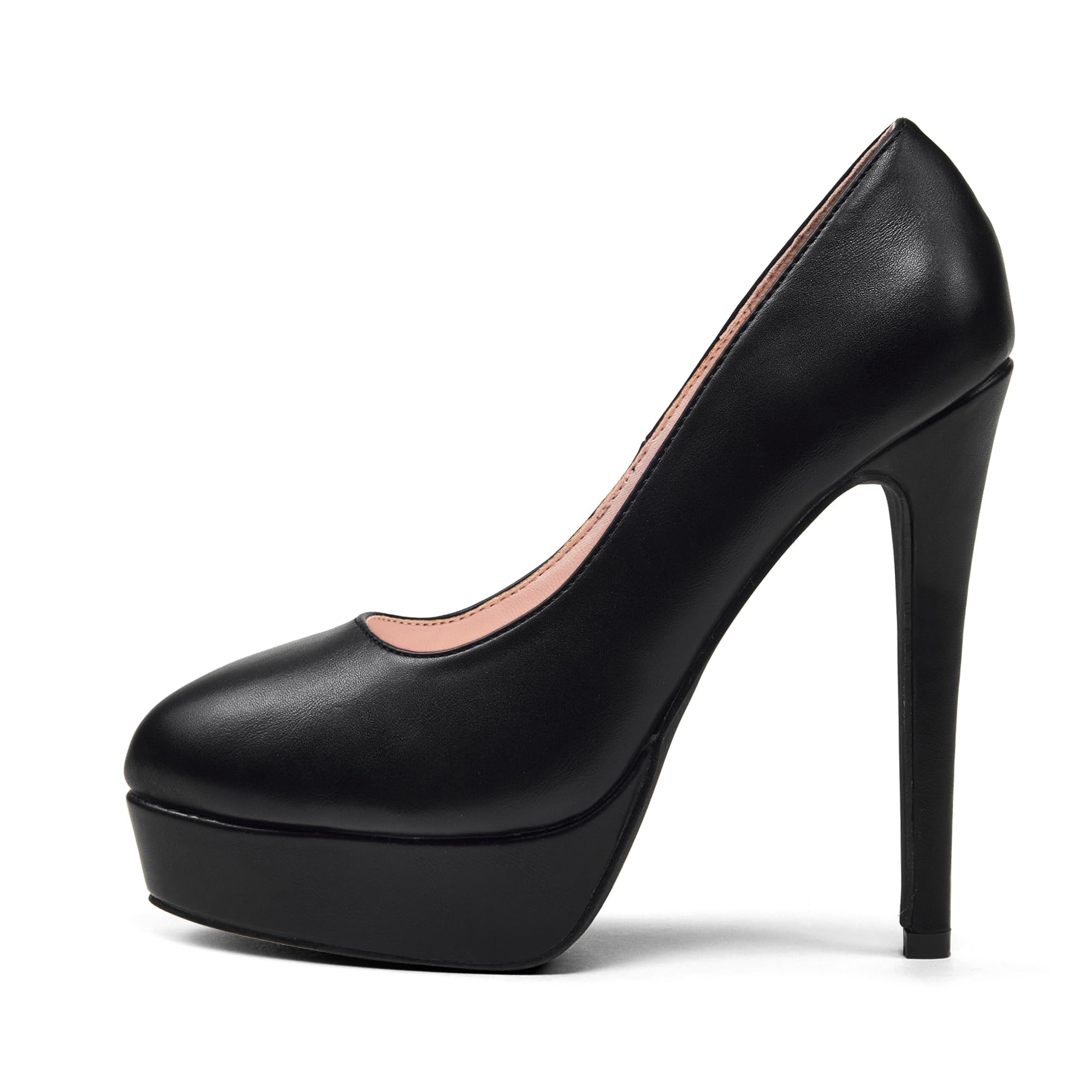 Elisabet Tang Women's Platform High Heels Pumps Shoes Peep Toe 5.5 inch Stilettos Slip On for Dress Wedding Party Prom