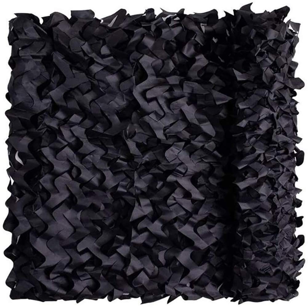 Filet de camouflage noir pour occulter un jardin ou créer un affût de chasse