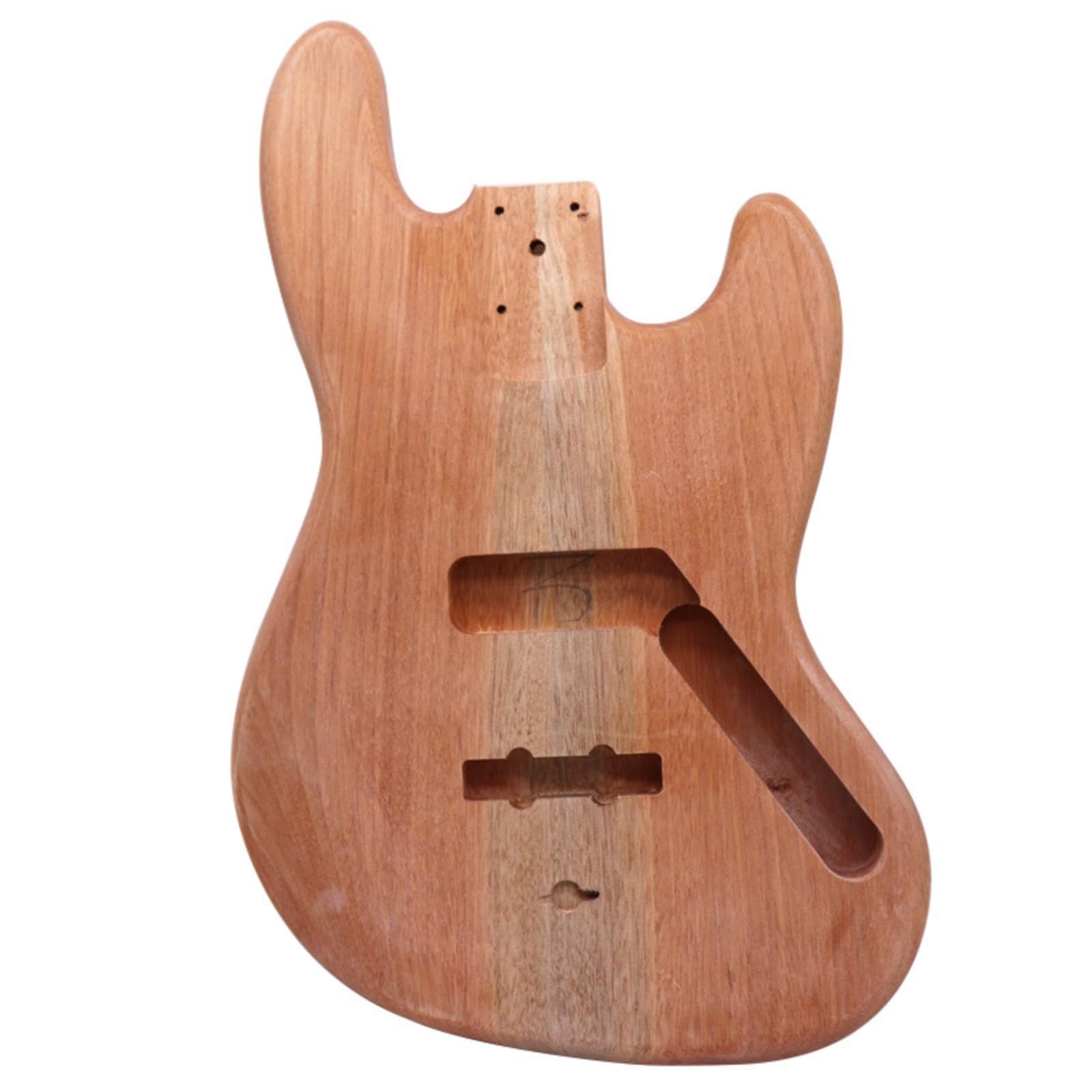 Corpo Chitarra in Legno di Okumé Sagomato Corpo Chitarra Fai da Te Opaco Legno per Chitarristi