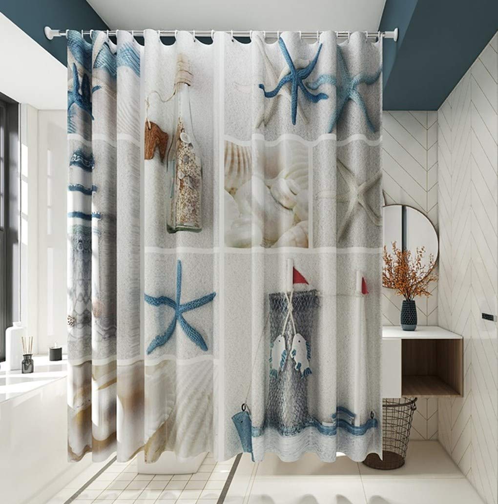Nautical Fabric Shower Curtains Curtains & Drapes