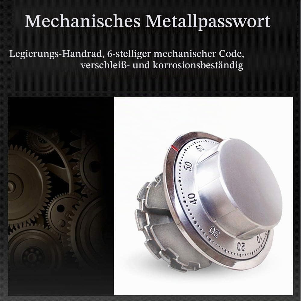 Safes Tresor mit zahlenschloss Mechanischer Deposittresor 25cm feuerfest Schlüssel Schrank Mini Bedside geldkassette Büro Schmuck Kabine Einwurftresor GIFT,C