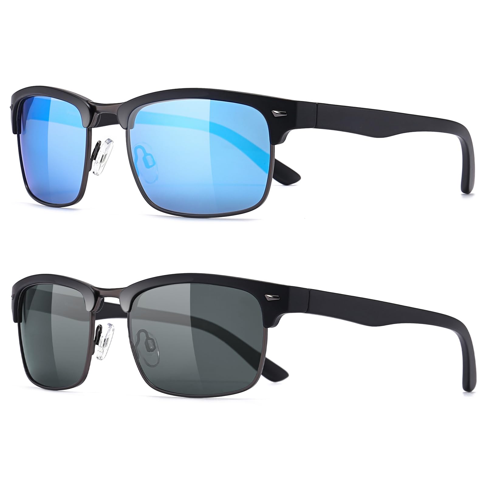 Dollger Polarized Metal Sunglasses Men UV400 Protection