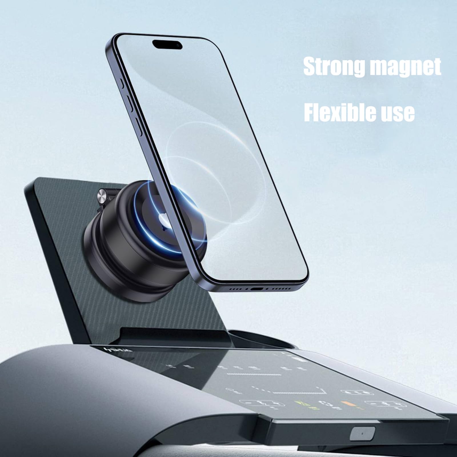 Supporto portatile sicuro per auto con aspirazione a vuoto per navigazione, videochiamate, guida sicura, supporto per smartphone