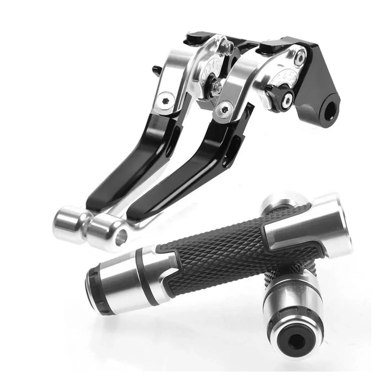 Usqbuzhhk E Brak Clutch Lever For R-5 R5 2004-2005 Motorcycl Accessories Adjustabl Extendabl Brak Clutch Handles Lever(E)
