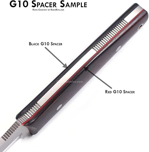 Miniatura 5 de EZSMITH G10 - Material espaciador de mango de cuchillo - 3 x 12 x 0030 pulgadas color blanco