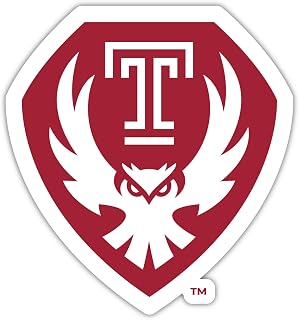 Temple University Sports Team Mascot Vinyl Decal Sticker Officially Licensed Collegiate Product 2-Inch