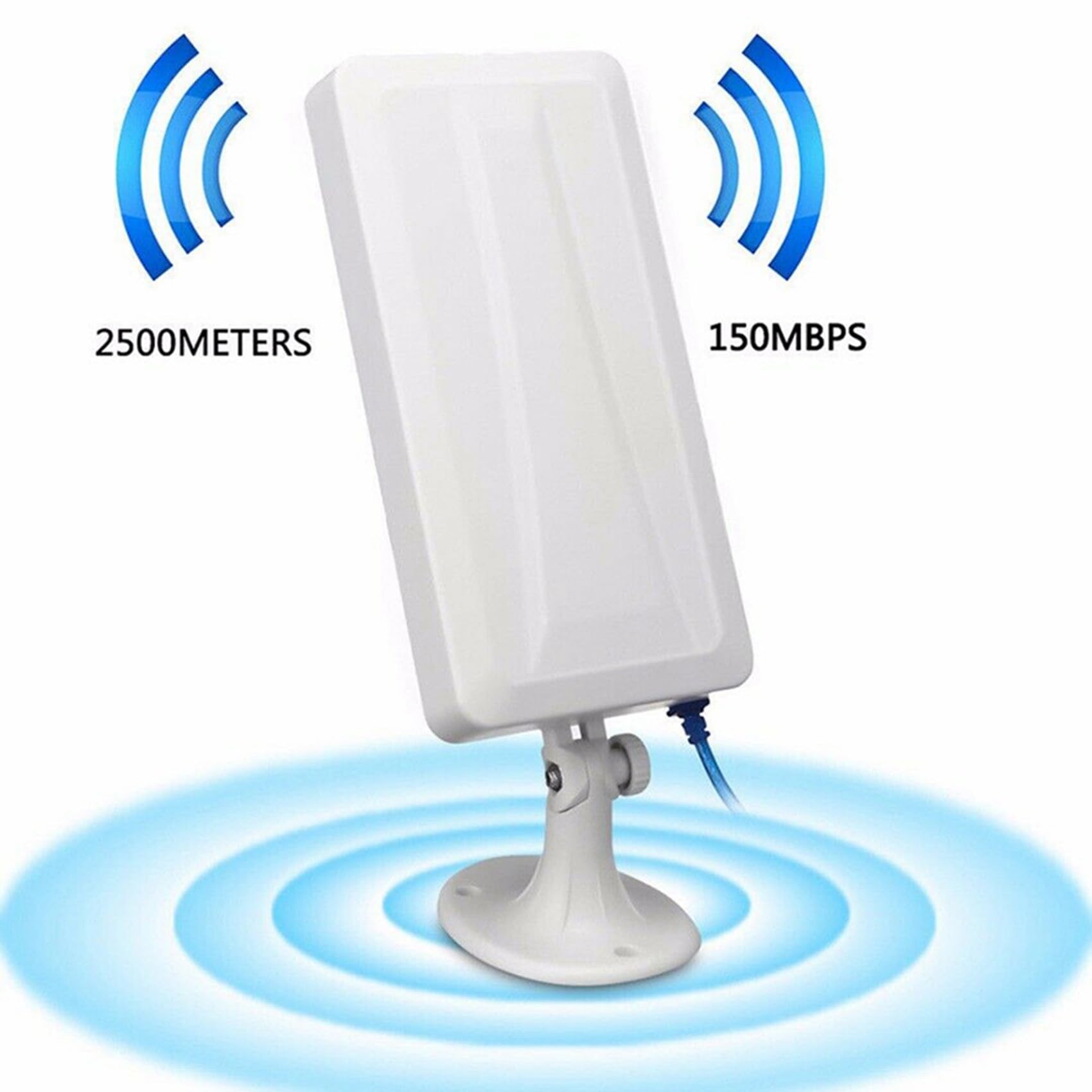 2X Przed?u?acz WiFi Dalekiego Zasi? 150 Mb/S Bezprzewodowy Router Zewn?trzny Repeater Antena WLAN dla Wzmacniacza 5M