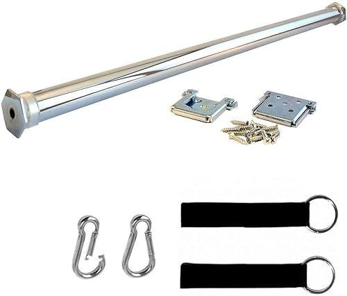 DreamGYM Barra de soporte para columpio de puerta, barra de dominadas, columpio interior o columpio de yoga