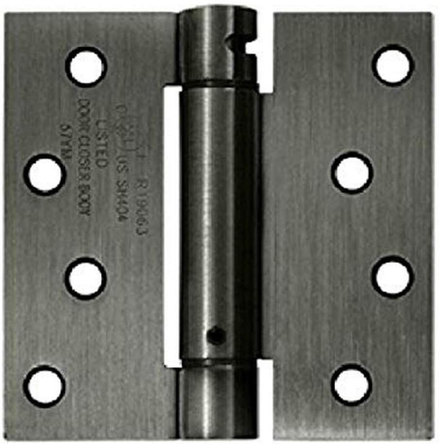 Deltana DSH44U15A Single Action Steel 4Inch x 4Inch Spring Hinge