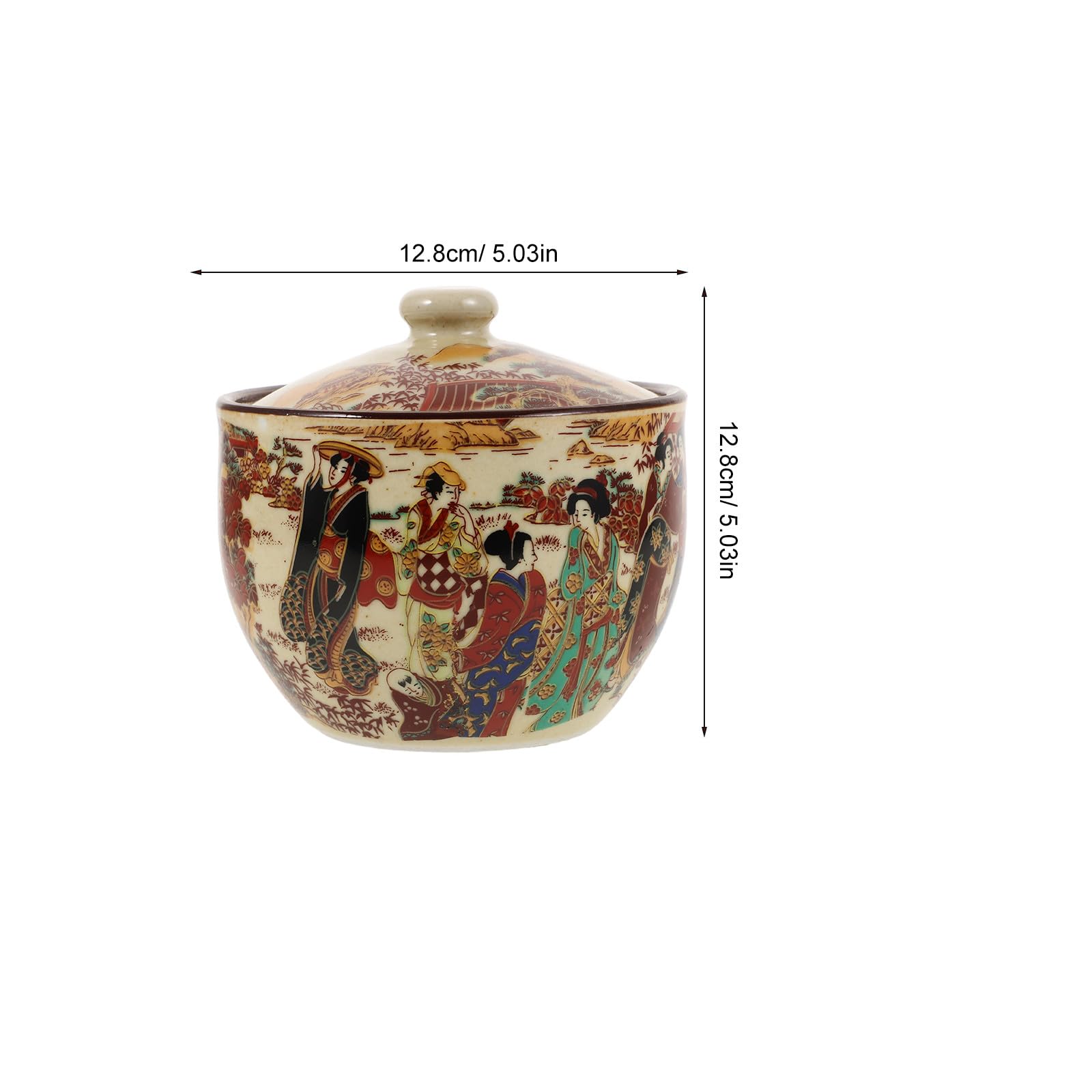 Uonlytech Tarro de Cerámica y Organizar Espacios para Cocina Hermético Vintage Estilo Retro Recipiente de Almacenamiento Multifunción Práctico para Guardar Té