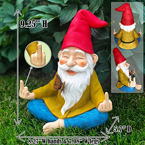 Moodlabgardengnomezengnomestatue925inchtalllawngnomefigurineforoutdoororhousedecor  Urban Country Home Decor Mood lab garden gnome zen gnome statue 925 inch tall lawn gnome figurine for outdoor or house decor  urban country home decor