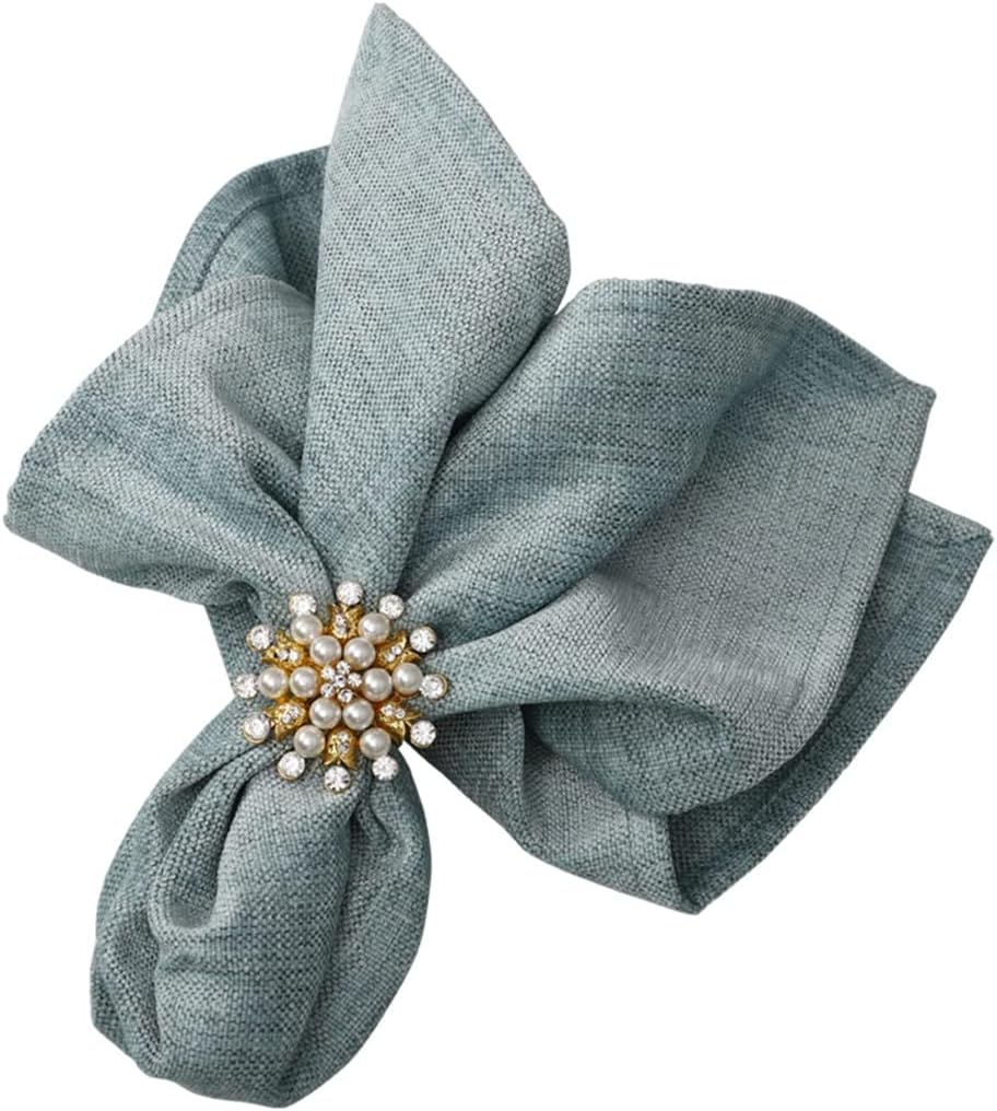 Napkin Cloth Polyester Cotton Restaurant Table Saliva Folding Flower Square Towel