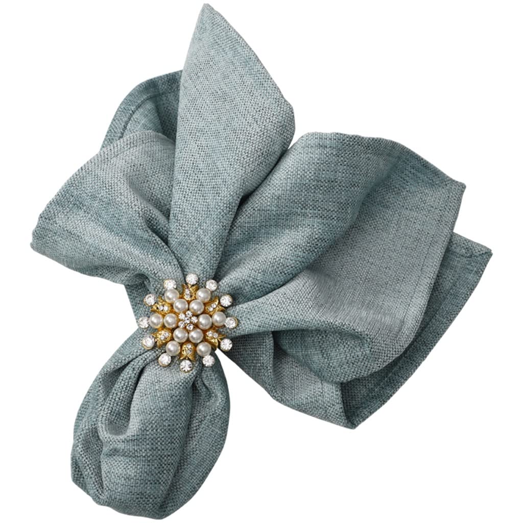 MOBYGKFY Napkin Cloth Polyester Cotton Restaurant Table Saliva Folding Flower Square Towel