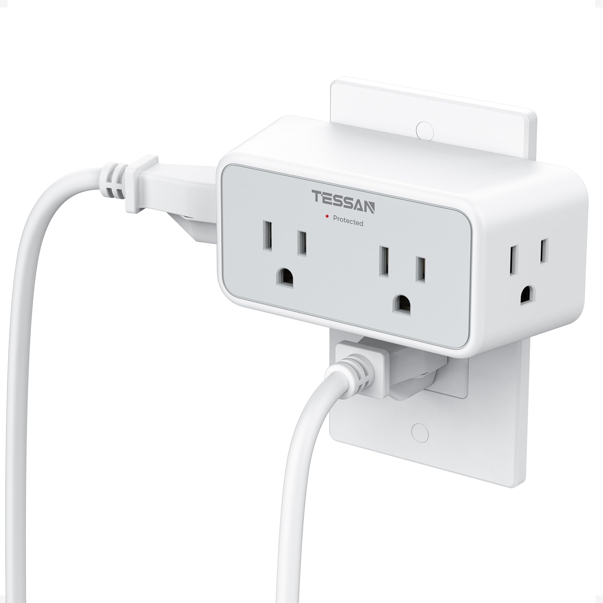 TESSAN 1800J Surge Protector Outlet Extender, Multi Plug Wal -1 TESSAN 1800J Surge Protector Outlet Extender, Multi Plug Wal -1